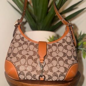 Coach Hampton hobo bag in Crystal signature jacquard